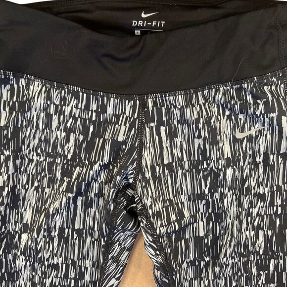 Nike Dri FIT Capri Leggings Small Athletic Abstract Print Yoga Workout Pants - Picture 12 of 14
